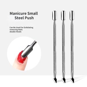 Kutikula Kuku 2 Sisi Pendorong Alat Kutikula Kuku Stainless Kutikula Cuticle Nail Pusher Manicure
