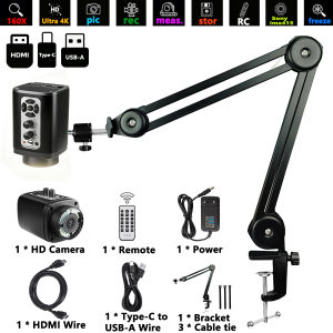 KUAIQU | YIZHAN 4K Digital Microscope With Measurment 160X Digital Zoom Soldering Microscope For Electronics 10-60cm Working distance