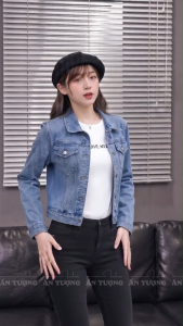 Áo khoác Jeans bò nữ huyền thoại theo thời gian mẫu denim đa dụng phù hợp 4 mùa AJ023
