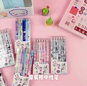 Eraseable pen gel pen press pen bisa di hapus pulpen bisa di hapus 1 set isi 6