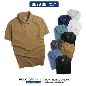 Áo Polo Nam Guzado Chất Vải Cá Sấu 6 Màu Trẻ Trung Năng Động Diện Đồ Tự Tin GPS203