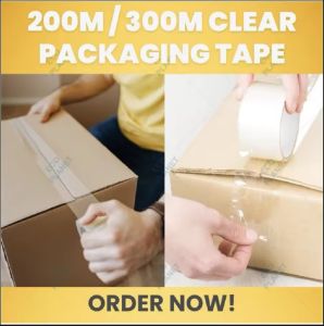 CLEAR PACKAGING TAPE 200METER HIGH QUALITY