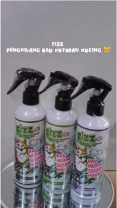 FIZZ 250ml penghilang bau kotoran kucing aman terjilat hewan