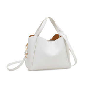 กระเป๋าสะพายไหล่ทรงถังหนังนิ่ม ความจุขนาดใหญ่ กระเป๋าเดินทางแบบถือได้ กระเป๋าสะพายข้างสำหรับวัยรุ่น สไตล์อังกฤษ