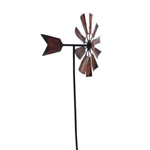 European Style Outdoor Iron Art Windmill Garden Courtyard Decoration Ornaments Landscaping Popular Small Yard Arrangement