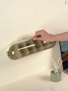 Data Cable Storage Box Furniture supplies Home Storage Sorting Grid with Cover Charger Cord Boxes