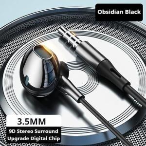 Tai Nghe Stereo HiFi Bass Với Mic HD Cổng Type C & 3.5mm Điều Chỉnh Âm Lượng Có Dây Dành Cho iPhone 15-17 Samsung Series