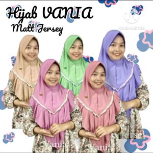 Jilbab Vania wanita dewasa matt Jersey//Hijab Vania wanita dewasa
