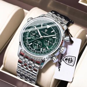 POEDAGAR | POEDAGAR Casual Men Watch Waterproof Luminous Fashion Man Clock Date Chronograph Business Mens Quartz Watches Male Reloj Hombre