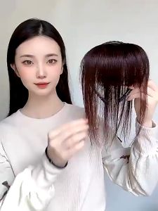 Long Hair Wig with Korean Air Bangs – 3D Headband and Accessory in One