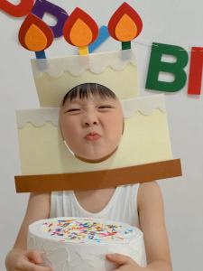 ลูกโป่งกระต่ายที่คลุมหัวน่ารักของตกแต่งของขวัญเค้กอุปกรณ์ประกอบฉากสำหรับเด็กและลูกน้อยในวันเกิดถ่ายรูปสนุกน่ารัก