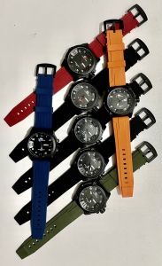COD QS7169 tgl hari aktif jam tangan pria tali karet analog