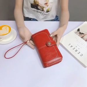 P-L/RFID DABAOBAO Woman RFID Long Purse Bag Wallet Dompet Beg Panjang Women Perempuan Wanita Lady Murah Card Bostanten