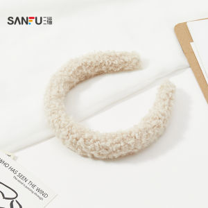 Elegant Lady High Hairline Warm Fleece Hairband Single Piece Sweet Style Fashion Accessory Headwear Hairband by Sanfu