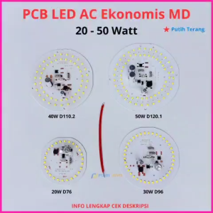 PCB Lampu LED 20 30 40 50 Watt Ekonomis MD Mesin Lampu LED 20 30W 40W 50 DOB