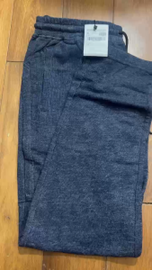 Quần nỉ dệt kim Insidemen IPA008W2 xanh than suông gấu