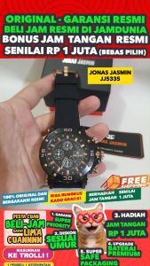 JAM TANGAN JONAS JASMIN ORIGINAL 5335 JJ5335MC - Men LA - Rubber - Emas - Jamdunia / Jam dunia JD18 # JAM TANGAN JONAS JASMIN PRIA JAM JONAS JASMIN PRIA + JONAS JASMIN 5335 M1 JONAS JASMIN JJ5335 JJ5335M JJ 5335M JJF5335M S003