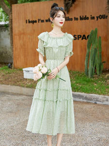 Floral Print Maxi Dress Women Summer 2025 New Style Beach Holiday Beach Skirt Absolutely Beautiful Slimming Long Skirt Blouse