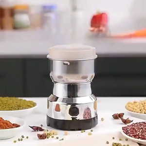 SG【READY STOCK】Electric Bean Mill Household Stainless Steel Electric Grinder Household Multifunctional Mill Powder Grinder Pulverizer Crusher Grains/Spices/Coffee Beans/Dry Grain/Nuts/Mixed Grains/Spices Press to Grind电动磨豆机/家用不锈钢电动研磨机/家用多功能磨粉机/打粉机/粉碎机