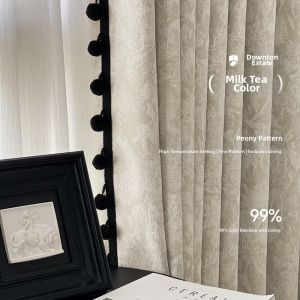 MEIYUAN | High Light Blocking Chenille Luxury Retro Curtains