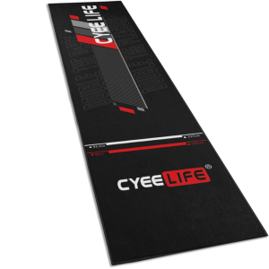 VIKAMA Non-Slip Dart Oche Mat with Distance Markings Soundproof Floor Mat for Indoor Outdoor Dart Game