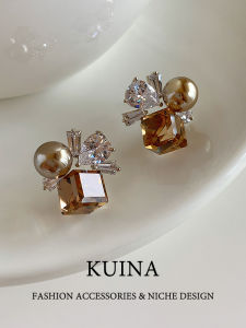 kuina | Unique Elegant Freshwater Pearl Earrings Silver