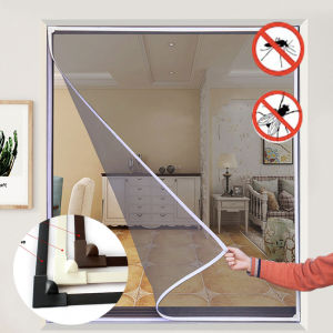 Window Screen DIY Mosquito Net Fiberglass Curtain Removable Washable Window Mosquito Mesh Net