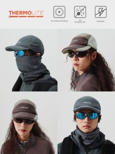 Antibacterial Antistatic Warm Insulated Embroidered Fleece Visor Hat