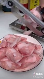 ( Chính Hãng ) Máy Thái Thịt Đông Lạnh Bằng Tay Để Bàn Dao Cắt Thịt Làm Bếp Đa Năng Chất Liệu Inox  Không Han Gỉ Dễ Vệ Sinh