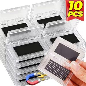 【XZxinzhan】10PCS Portable Magnetic Sewing Needle Case Rectangle Needle Box Organizer for Embroidery Sewing Office Supplies DIY Weave Storage Box