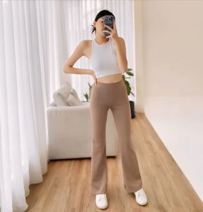 Flare Pants - Celana Kulot Semi Cutbray - Hightwaist Flare Pants