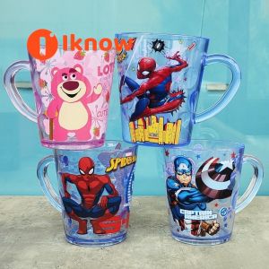 I know Disney & Marvel Themed Kids Cup - Durable Non-Slip Childrens Cups with Fun Characters for Daily Use