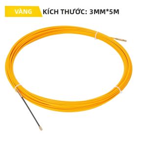 Dây Dẫn Cáp Sợi Thủy Tinh 3mm 5M-50M Dụng Cụ Luồn Dây Đẩy Dây Trong Ống Dẫn Dùng Cho Thợ Điện.