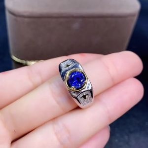 Exquisite Royal Blue Sapphire Gemstone Ring: A Perfect Birthday Gift