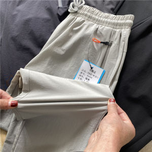 Quick Dry Fabric Men's Casual Loose Fit Sweatpants: Elastic Waist & Professional Sport Grade