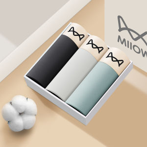 MiiOW | Quần lót nam cotton nguyên chất MiiOW 2025 Quần đùi thể thao cạp giữa kháng khuẩn thoáng khí thoải mái mùa hè