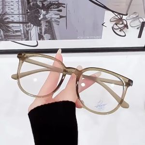 Kacamata Fashion Oval Bluecromic Wanita Pria Photocromic Anti Radiasi Blueray Frame 2 In 1 A001-6016-1