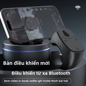 Điều Khiển Từ Xa Không Dây Bluetooth Hellodigi JX-12 Dạng Con Lăn Chuột Selfie Lật Trang Video Cho Việc Duyệt Web Trên Thiết Bị Di Động