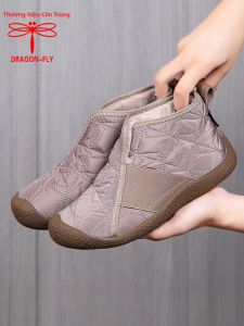DRAGON-FLY | Giày Bông Cách Nhiệt Mùa Đông Chống Trơn Đế Mềm