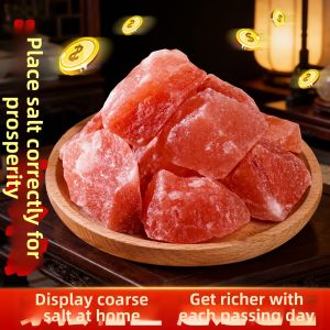 HETANGYUESHE | Natural Himalayan Rose Salt Big Particle Decorative Item for House Blessing