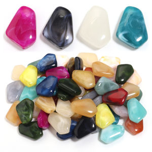 20pcs/lot Irregular Acrylic Beads Two-tone Cloud Beads Loose Spacer Beads For DIY Jewelry Making Necklace Bracelet Accessories