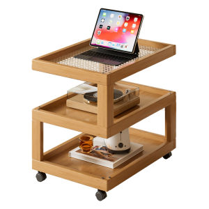ZHUSHANXIA | Rolling Storage Side Table with Casters