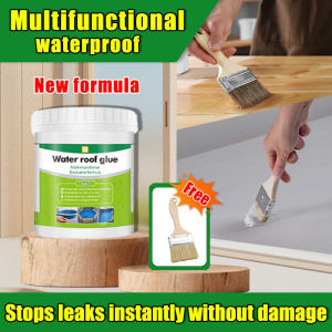 Free brush ECeta Water proof glue Water proofing coating Water proof sealant Waterproofing that stops leaks instantly Toilet waterproof Gam kalis air jepun 防水胶漆 防水补漏胶