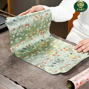 New Chinese Style Fresh Fragrant Cloud Silk Double-Sided Tea Ceremony Dry Pounding Table Mat Tea Pot Mat Table Flag Tea Accessories