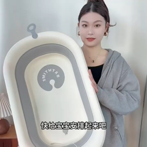 CuddleB Foldable Baby Bath Tub For Newborn Baby And Toddlers Baby Bath Tub Support 0-5 Yrs Old Besen Mandi bayi Boleh lipat 宝宝浴盆