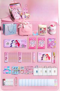 My Little Pony Birthday Gift Pony Periphery Everything Cards Learning Supplies Stationery Gift Box Large Package FLYING RAIN