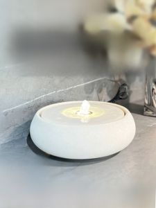 Modern Minimalist Desktop Water Landscape Fountain Decorative Piece Office Home Decoration Circular Wealth Attracting Basin