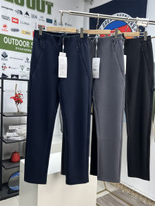 Quần Dài Thể Thao Nam Nữ Mùa Xuân Thu Cotton Polyester Quần Dài Thường Ngày Thoải Mái Thoáng Khí Cạp Vừa Phong Cách Thường Ngày