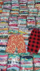 Set 10 quần legging lửng cotton nhiều họa tiết dễ thương mềm mát cho bé gái