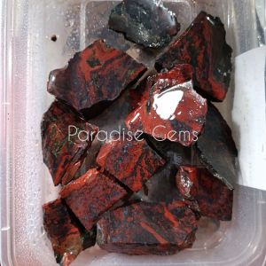 BATU ASLI Bahan Lempengan Akik BADAR BESI Merah nempel Magnet KEBUMEN kirim RANDOM